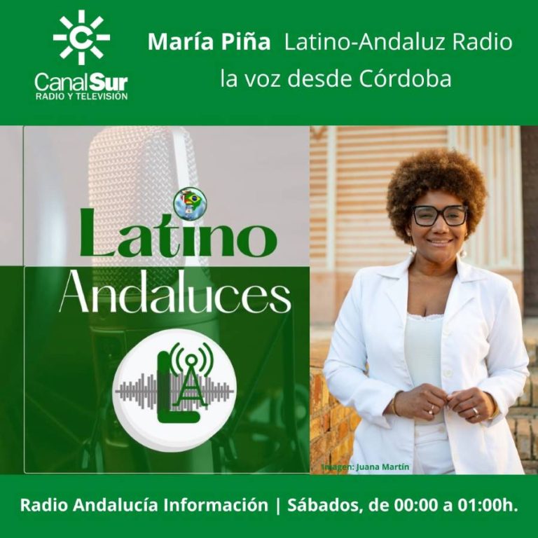 Latino Andaluces Radio: Impacto y Diversidad con María Piña María Piña impulsa la diversidad y el impacto social en Latino Andaluces Radio, integrando la voz migrante en Andalucía.